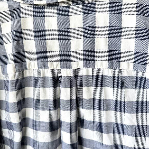 Patagonia Blue and Cream Plaid 100% Organic Cotton Casual Button Front Shirt, M - Picture 4 of 5